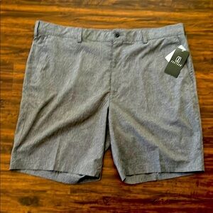 PGA Tour Men’s Gray Flat Front Lightweight Performance Golf Shorts Size 42